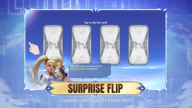 Surprise flip карточки в Mobile Legends: Bang Bang
