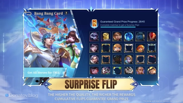 Награды Surprise flip карточек в Mobile Legends: Bang Bang