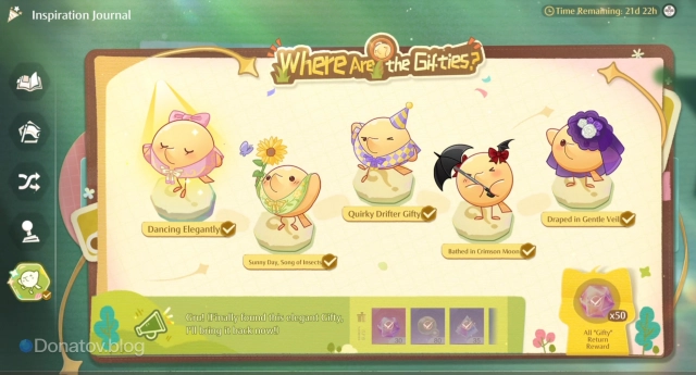 Where are the Gifties в Infinity Nikki