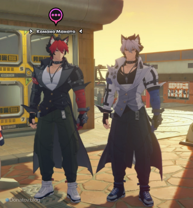 Сравнение скинов Комано Манато спереди в ZZZ