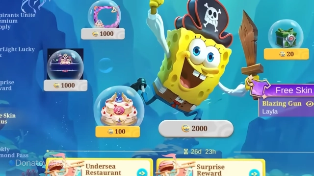 Событие MLBB х SpongeBob на зарубежных серверах