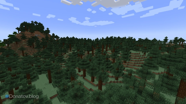 Тайга в Minecraft
