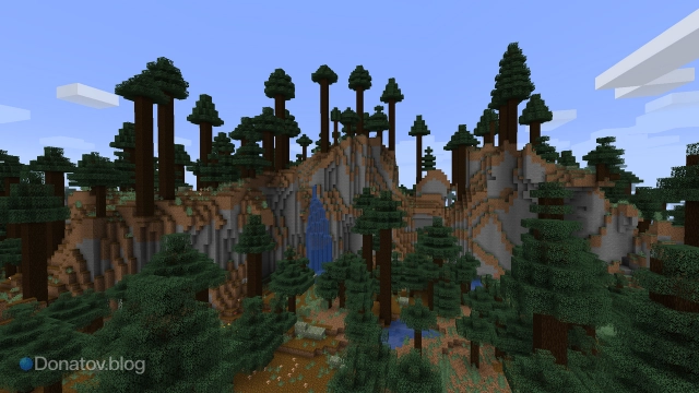 Подзолистая тайга в Minecraft
