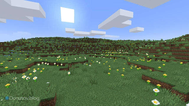 Горные луга в Minecraft