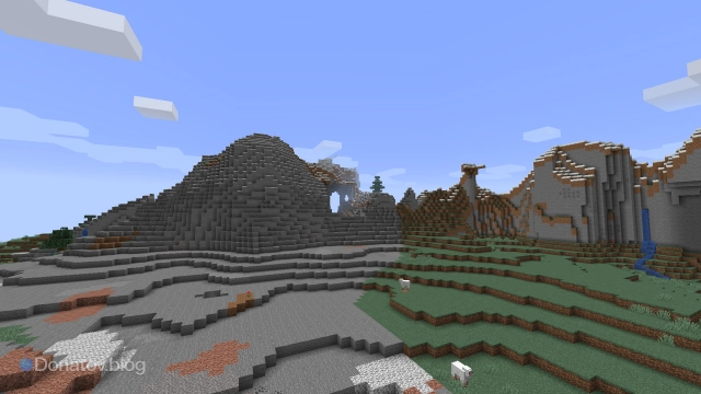 Выветренные холмы в Minecraft