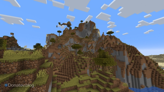 Выветренная саванна в Minecraft