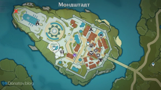 Местонахождение кристалла 14 на карте