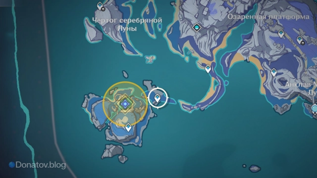 Точка начала квеста  «К зелёному острову»