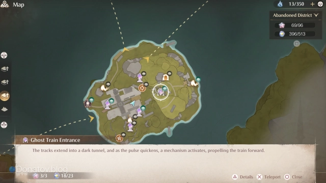 Расположение штампа Choo-Choo Station