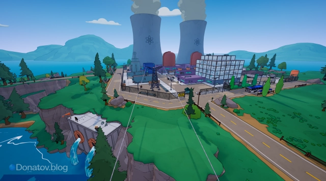 Иллюстрация «Спрингфилдской атомной электростанция» в Fortnite