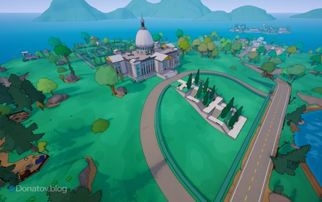 Иллюстрация «Поместья Бёрнса» в Fortnite