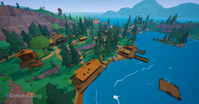 Иллюстрация «Лагеря Красти» в Fortnite