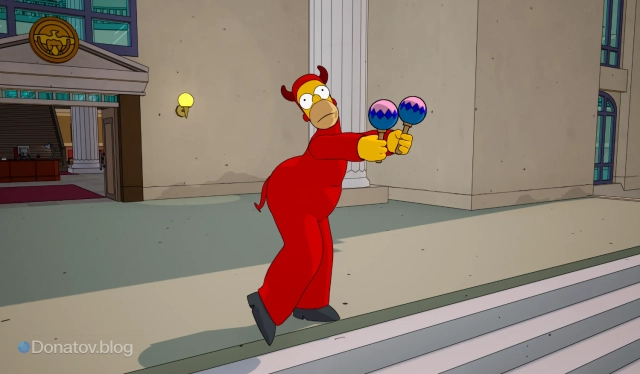 Иллюстрация босса Злобного Гомера в Fortnite