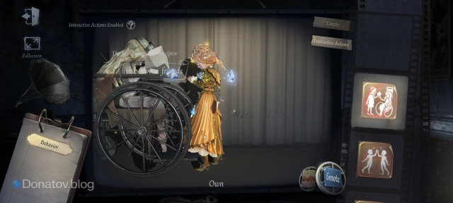Interactive Action в Identity V