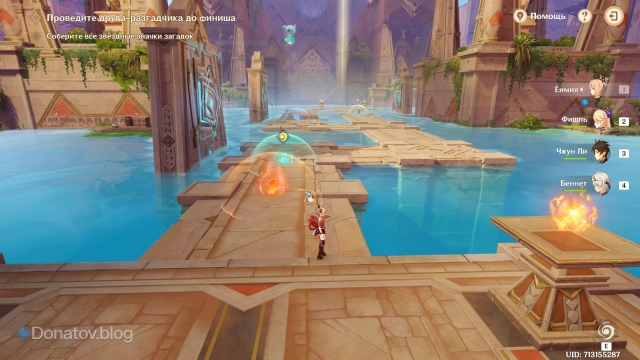 Расположение усилений на площадке «Эффективное планирование»