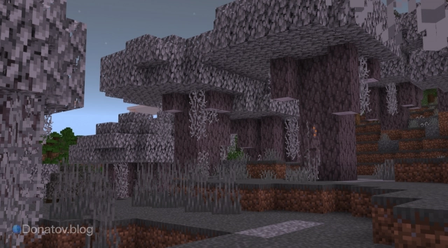 Бледный сад в «Майнкрафте»