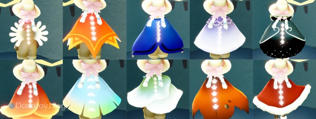 Разные обозначения Крылатого света, в зависимости от накидки