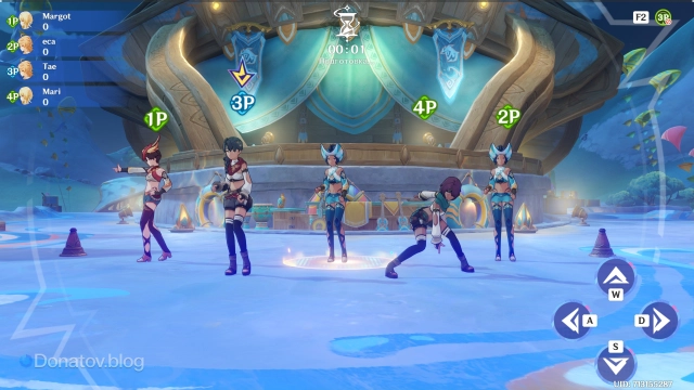 Игроки ждут движений инструктора в ивенте «Пульс танцпола»