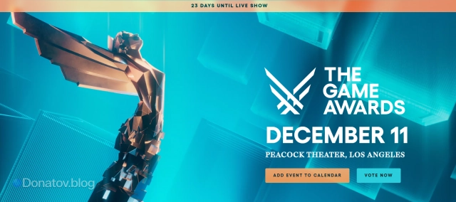 Официальный сайт The Game Awards