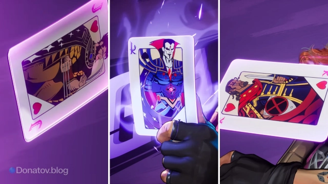 Карты с Росомахой, Синистером и Бишопом