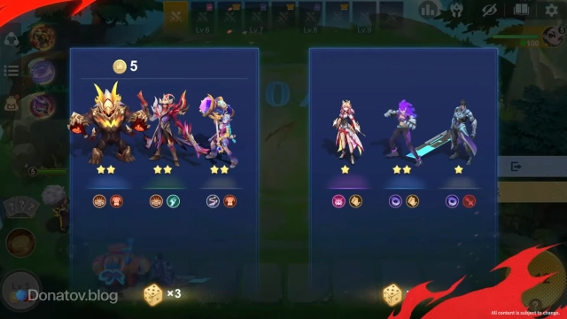 Этап подготовки режима арены в Magic Chess: Go Go