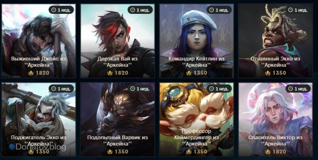 Образы героев по мотивам Arcane