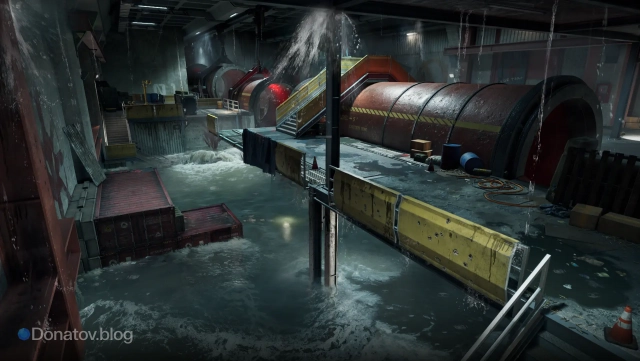 Затопленная зона на карте «Дамба Зеро»