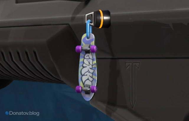 Контракт Gekko, уровень 6: Брелок «Скейт»