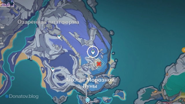 Точка начала квеста «Молитвы Морозной Луне»