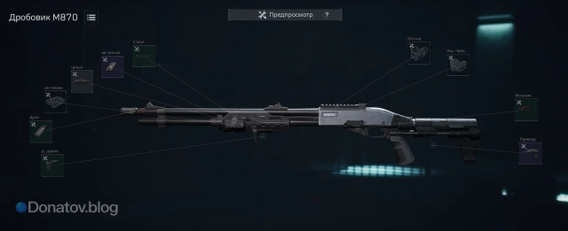 Сборка на М870 в Delta Force