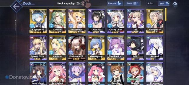 Доки кораблей в игре Azur Lane