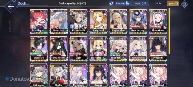 Доки с ультра-редкими кораблями в Azur Lane