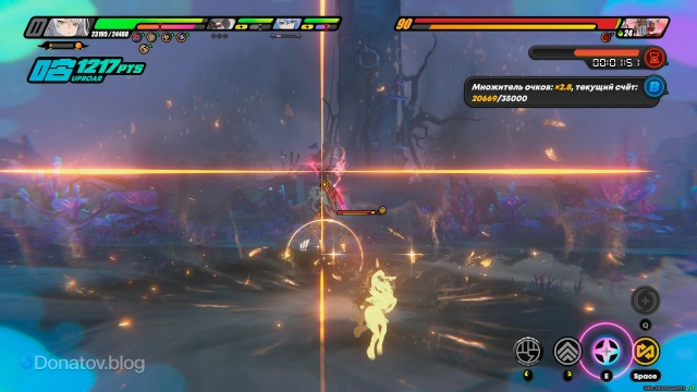 Начало серии блокируемых атак Иерарха скверны