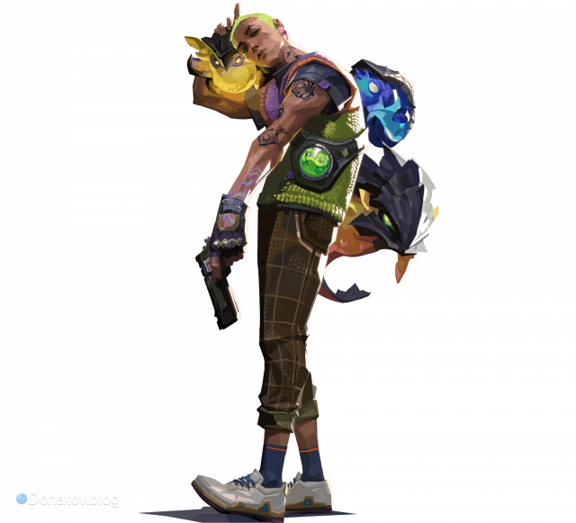 Оффициальный арт Gekko в полный рост