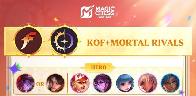 Герои взаимосвязей «KOF» и «Заклятые враги» в Magic Chess: Go Go