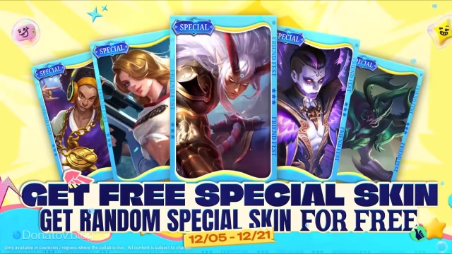 Некоторые облики серии Special в событии коллаборации MLBB х SpongeBob