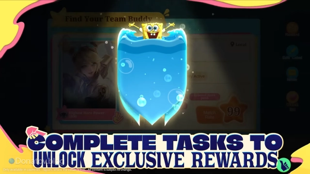 Коллекционный баннер в лобби от коллаборации MLBB х SpongeBob