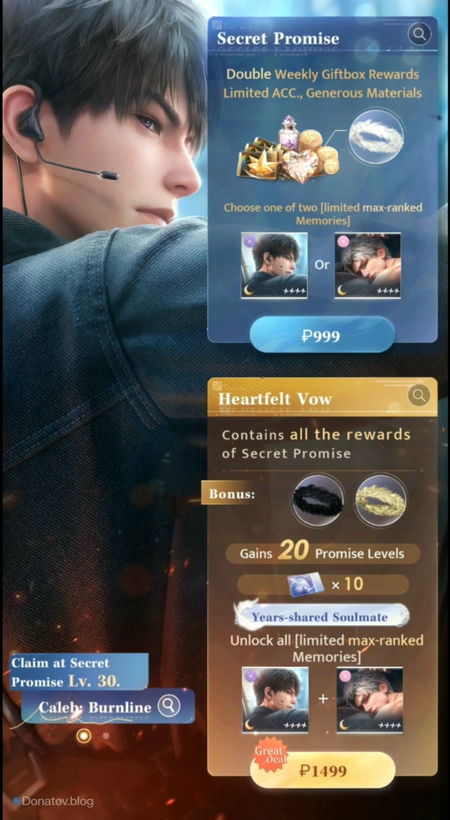 Сравнение Heartfelt Vow и Secret Promise