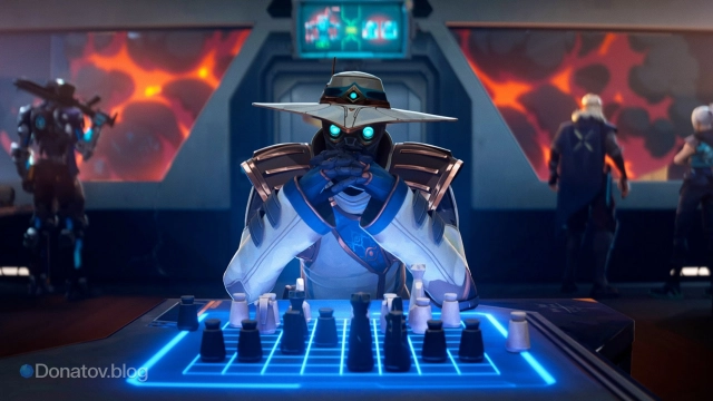 Иллюстрация Cypher за игрой в шахматы