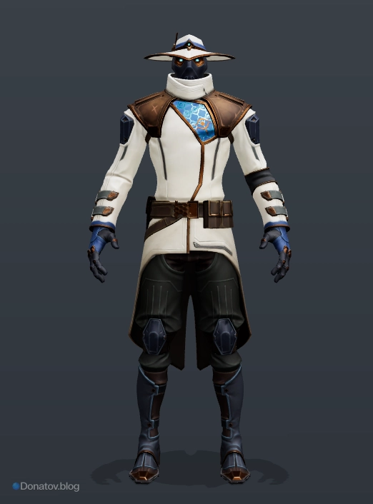 Внешний вид агента Cypher из Valorant