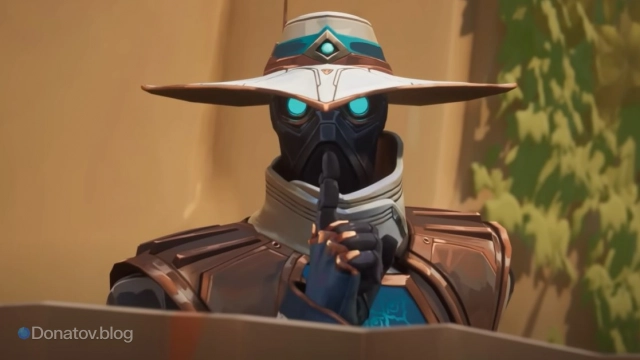 Внешний вид агента Cypher из Valorant