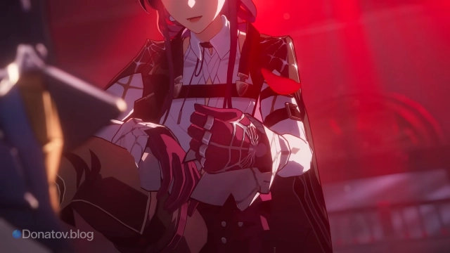 Многочисленные дизайнерские элементы во внешности Кафки из Honkai: Star Rail