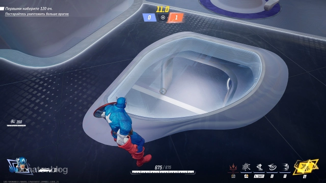 Одна из стеклянных панелей карты «Великий сад»