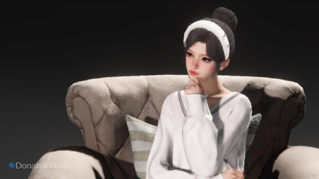 Задумавшаяся главная героиня