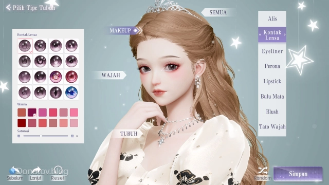 Редактор персонажа в Life MakeOver на ПК