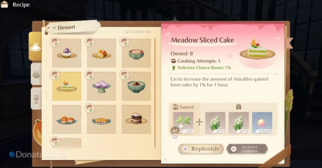 Meadow Sliced Cake в Infinity Nikki