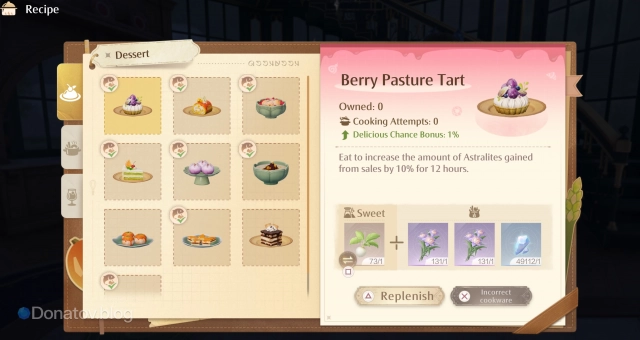 Berry Pasture Tart в Infinity Nikki