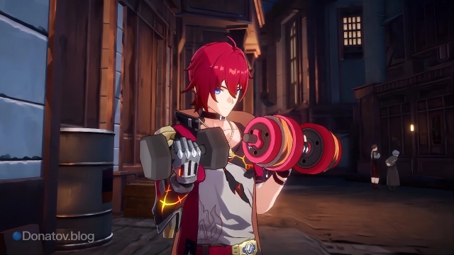 Лука качается