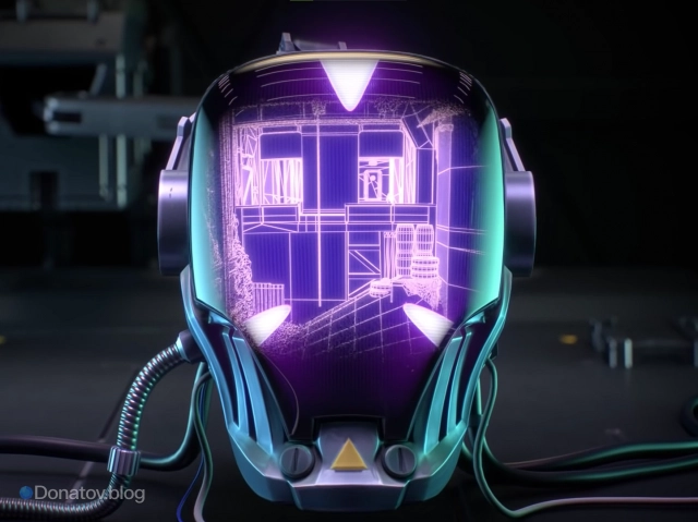 Иллюстрация головы KAY/O из Valorant