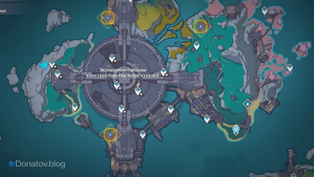 Карта станций